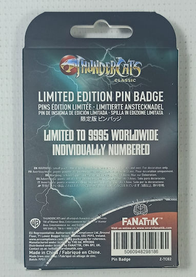 Fanattik 2025 Thundercats Mumm-ra Lives Pin Badge Limited Edition New Sealed