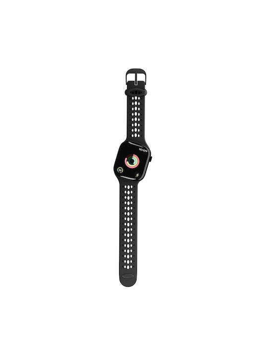 Decoded Ares O Band Apple Watch 38 To 42mm In Silicone Black