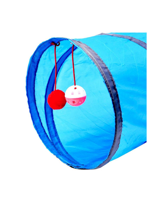 Cat Tunnel Toy 50 Cm Long Blue Color