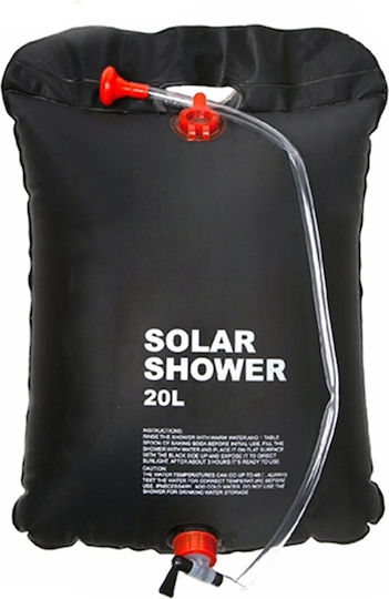 Black 20l Solar Shower Camping Beach