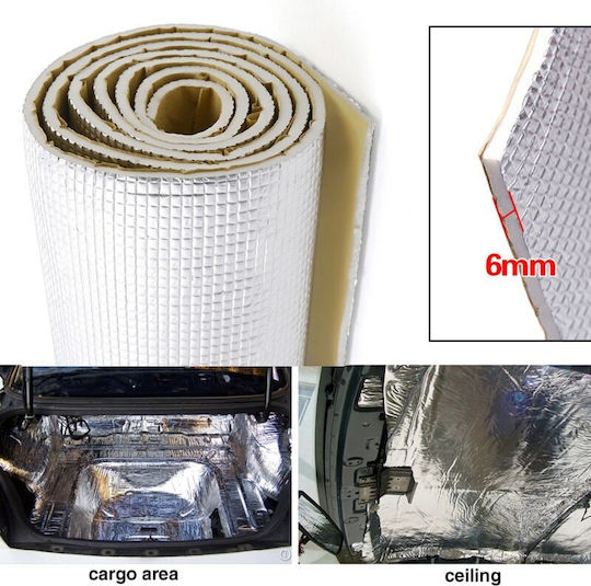 Material de izolare fonică auto Strat de aluminiu Dimensiune 100cm X 100cm X 6mm