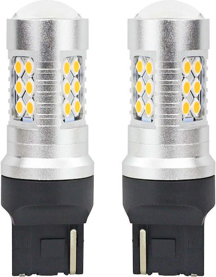 Alista Home Lămpi Autoturismului T20 / WY21W Canbus LED 5600K Alb rece 12-24V / 24V 6.2W 1buc