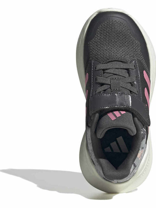Tensaur Run 3.0 El C Kids Sports Shoes Running With Hoop & Loop Closure Gray