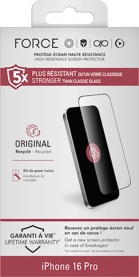 Force Glass Iphone 16 Pro Shockproof 2.5d Organic Glass Screen Protector Sienna