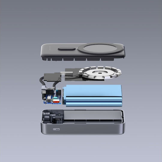 Swissten Qi2 MagSafe Power Bank 10000mAh 33W με Θύρα USB-C Power Delivery Μαύρο