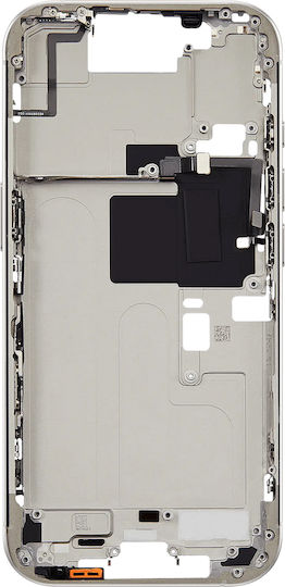 Clappio Central Chassis Compatible Iphone 16 Pro Precise Secure Fit White