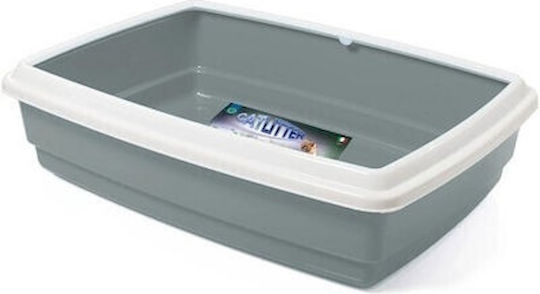 Georplast Jumbo Λεκάνη Γάτας Γκρι Μ54 x Π40 x Υ14cm