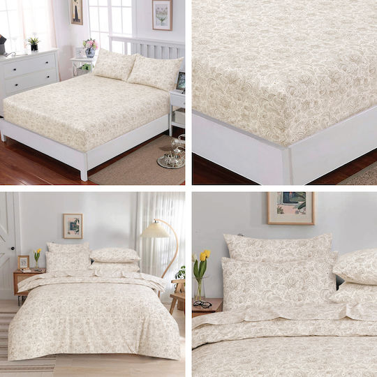 Casa Colori Dublu 200x260cm Ecru Elegance Ecru