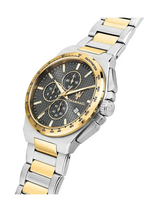 Maserati Men's Watch 41mm Battery with Silver Metal Bracelet