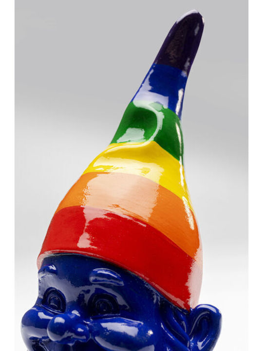 Figurină De Masă Pitic Albastru Multicolor 7,5x7,5x21 Cm