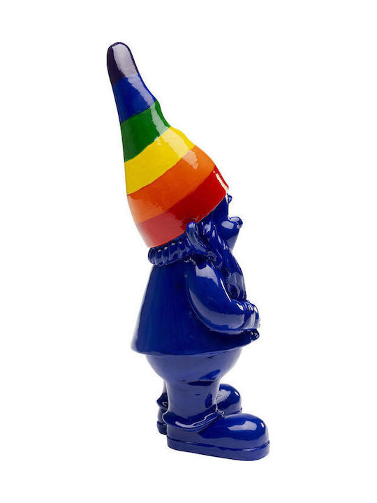 Figurină De Masă Pitic Albastru Multicolor 7,5x7,5x21 Cm