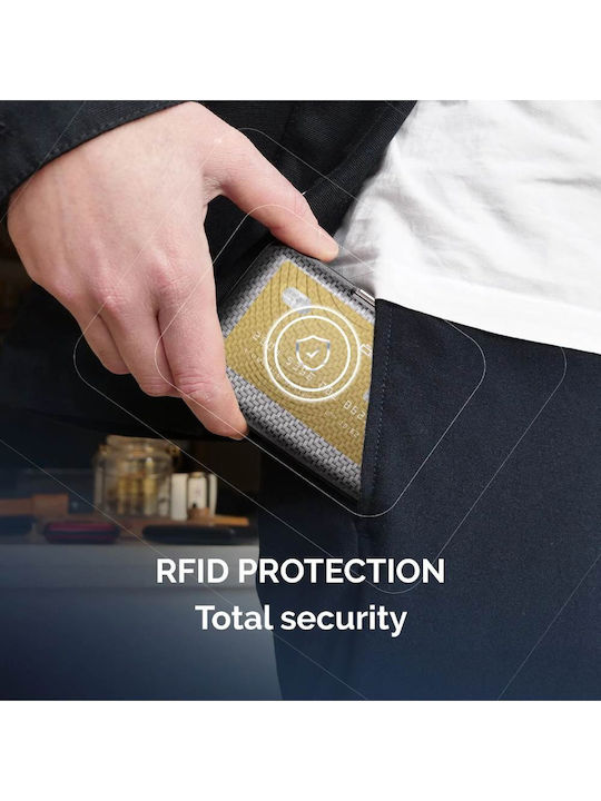 Portofel bărbătesc Clasice cu RFID Albastru