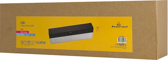 Powertech Solar Light 4W 500lm Warm White 3000K with Motion Sensor and Photocell IP54 30x5.55x9.03cm