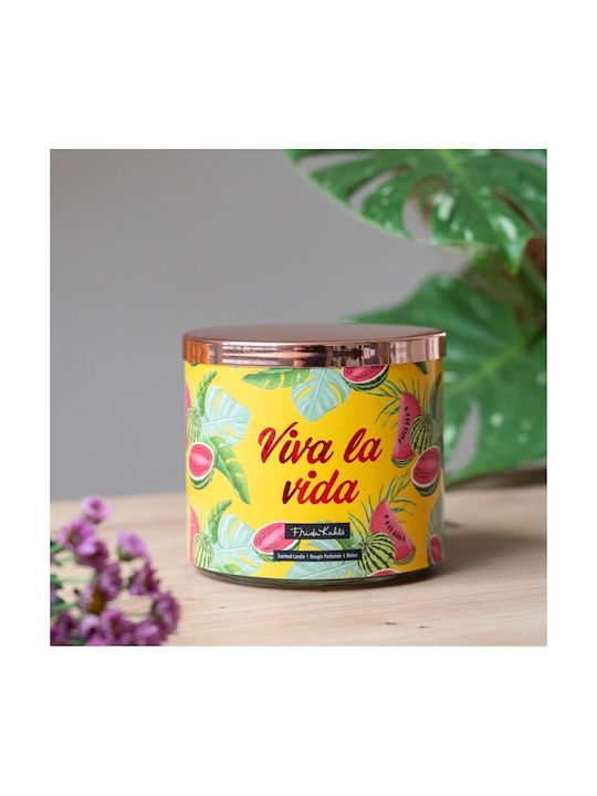 Frida Kahlo Aromatic Candle In Jar With Vanilla Perfume