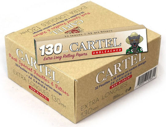 Cartel Листчета за свиване на цигари Кинг Сайз Слим с Тръбички 32бр