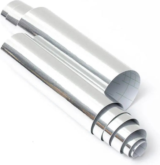 Set 2 Chrome Foil Sheets Wrapping Mirrors Other Decorations 30 X 30cm