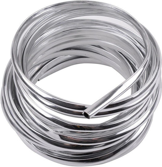 U-shaped Car Ornament Roll Edges Vent Grille 15m Linear Silver Chrome Color