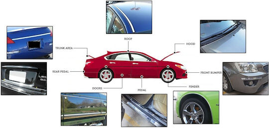 Chrome Film Roll Wrapping Car Trims Ornaments 150 X 5cm