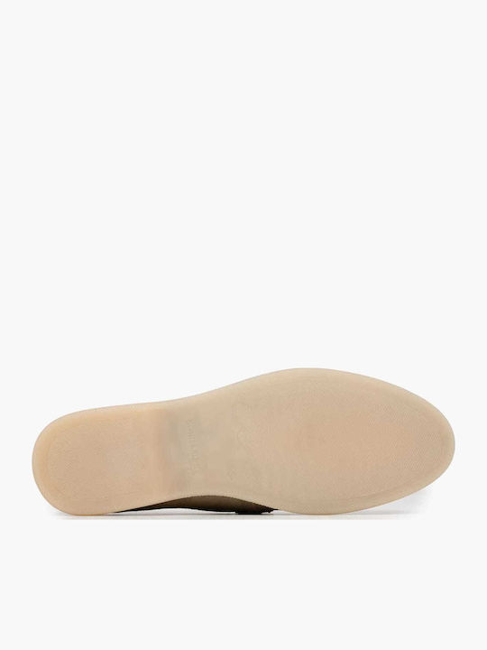 Δερμάτινα Γυναικεία Loafers σε Πράσινο Χρώμα
