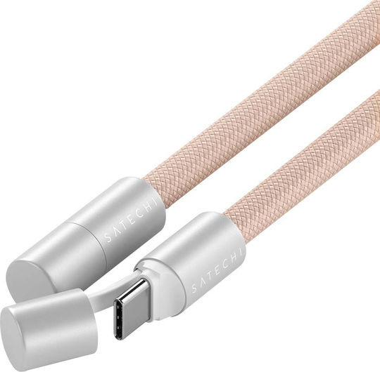 Satechi Neck Strap Usb-c Cable Series Lanyard Onthego Fast Charging Pink