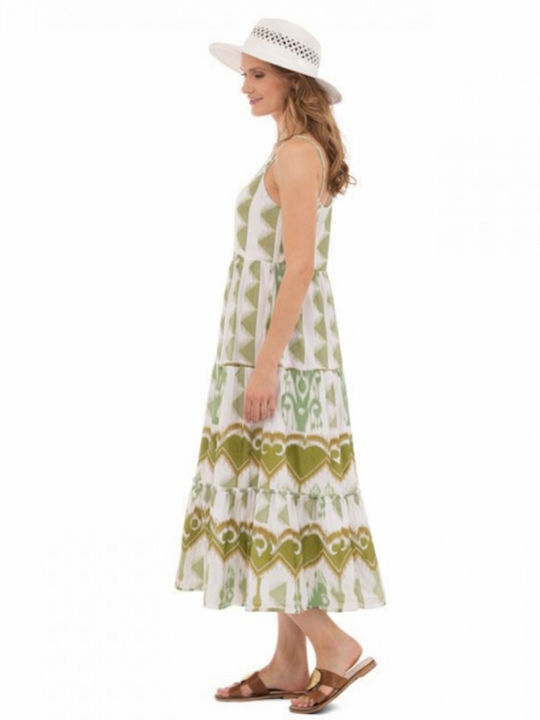 Summer Midi Dress Olive