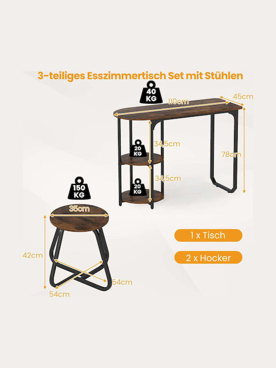 Esszimmer 3Stück 78x45cm