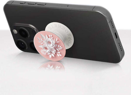 Popsockets Popgrip Stand Paper Flower Design Adhesive Stand Function Pink