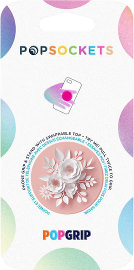 Popsockets Popgrip Stand Paper Flower Design Adhesive Stand Function Pink