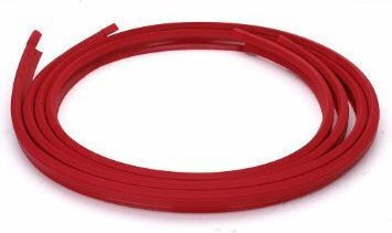 Premium Quality Rim Protection Set 4 Plastic Rings Red Color