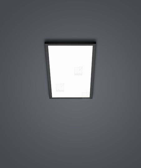 Helestra Таванно осветление 61бр Черен с Вграден LED