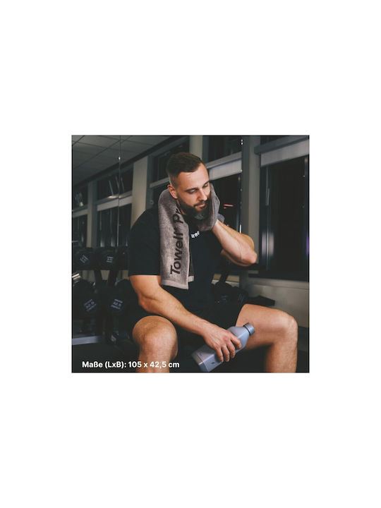 Stryve Towell+ Pro Sports Towel 105 X 42.5cm Πετσέτα Γυμναστικής Μαγνητικό Κλιπ & Τσέπη Αποθήκευσης Hazel Beige