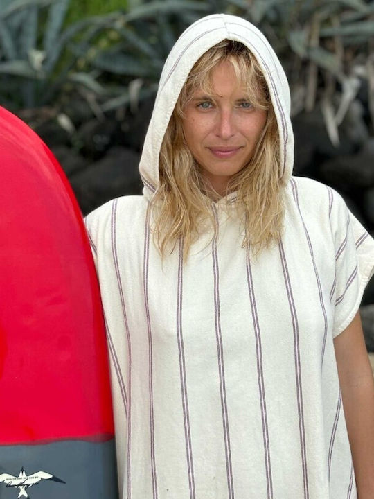 La Cerise sur le Gâteau Beach Poncho Purple