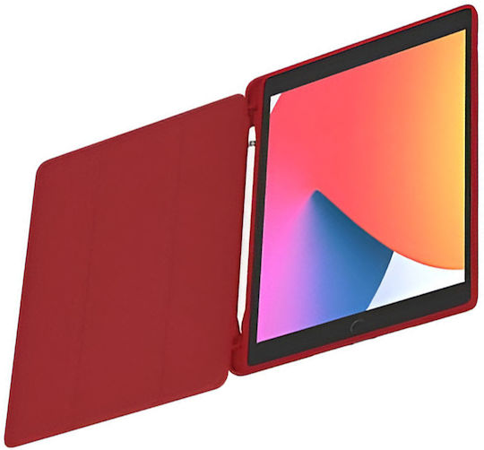 Mw Калъф Ipad Air 11" M2-m3 Air 10.9" Slimskin Модел С Държач За Стилус Червен