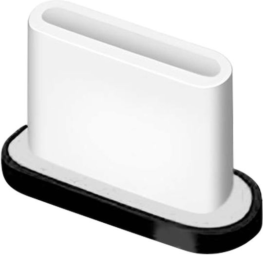 Avizar Universeller Usb-c Port Staubschutzstopfen Aus Silikon Weiß Schwarz