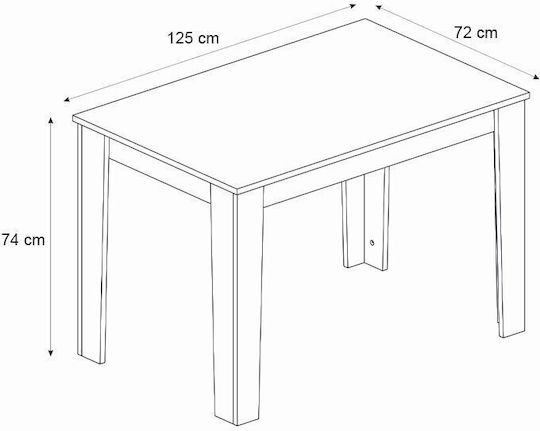 Dining Room Darlen Alma 5pcs 72x125cm