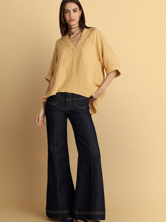Damenjeans Schlaghose Blue