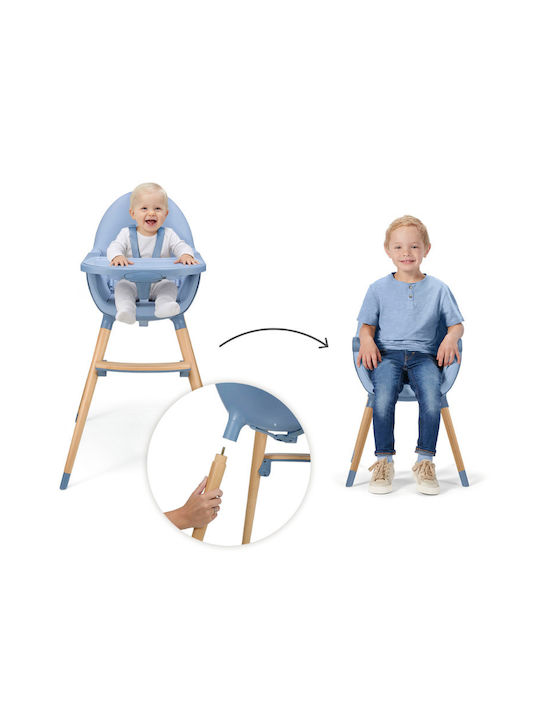 Kinderkraft Fini 2 Столово Столче 2 в 1 с Регулируема Височина Nordic Breeze