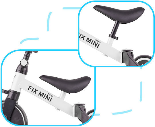 Alista Home Trike Fix Mini Triciclete Pentru Copii 3 În 1 Pentru 1.5+ Ani Alb