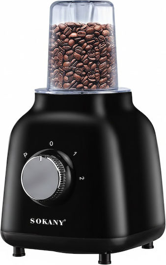 Sokany Blender with Plastic Jug 1.6 lt 500W Black SK-03041