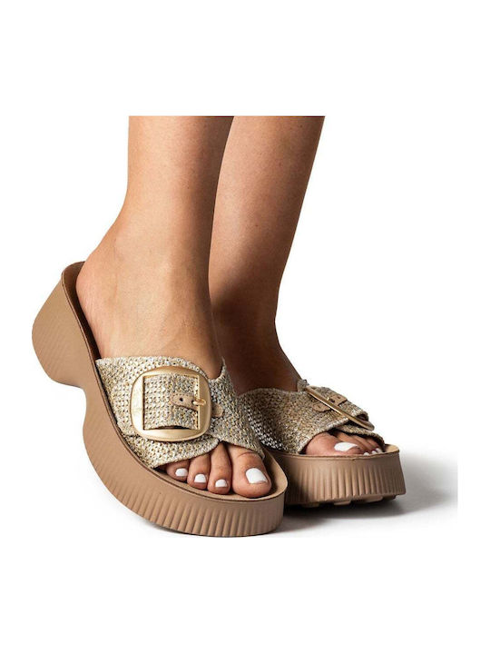 Flache Sandalen für Damen Flatforms Silver Ceilon