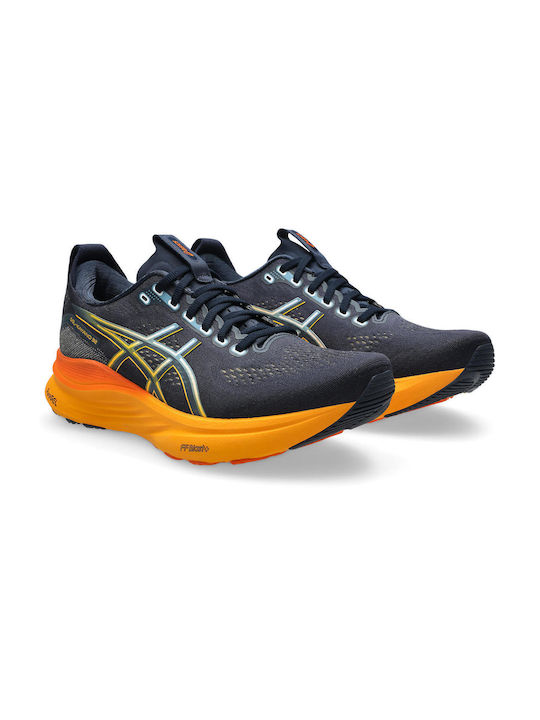 Gel-Kayano 32 Männliche Sportschuhe Laufen Navy / Orange