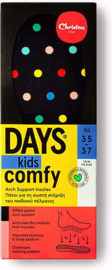 Christou 1910 Comfy Days Ανατομικοί Πάτοι Παπουτσιών Polka Dot για Ενήλικες & Παιδιά 2τμχ