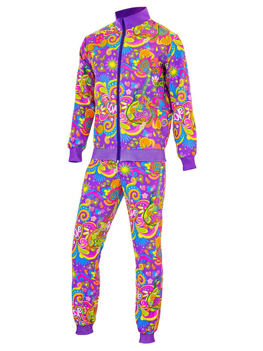 Αποκριάτικη Στολή Neon Hippie Tracksuit