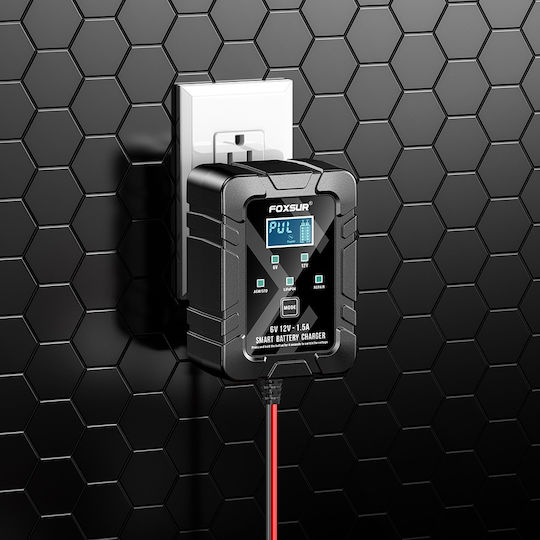 Foxsur Autobatterieladegerät 6/12V
