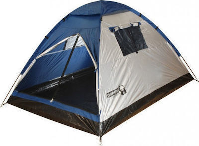 Panda Junior Plus II Summer Camping Tent Igloo Blue for 3 People 205x205x130cm