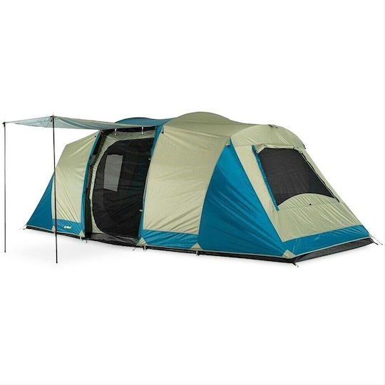 OZtrail Seascape Dome Camping Tent Blue With Double Cloth 3 Seasons For 10 People 565x270x200cm