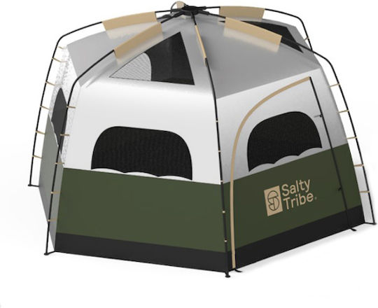 Salty Tribe Hexagon Sky View Camping Tent with Double Cloth 3 Seasons for 6 People 380x330x200cm