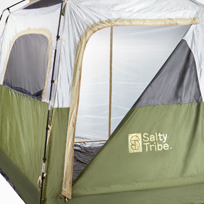 Salty Tribe Hexagon Sky View Camping Tent with Double Cloth 3 Seasons for 6 People 380x330x200cm