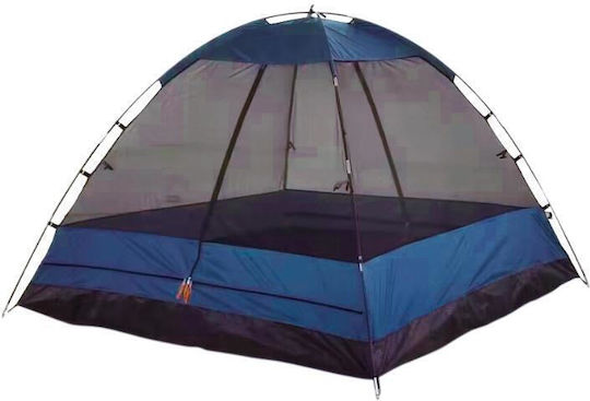 Camping Plus by Terra Comet 4P Καλοκαιρινή Σκηνή Camping Igloo Μπλε με Διπλό Πανί για 4 Άτομα 210x240x165εκ.