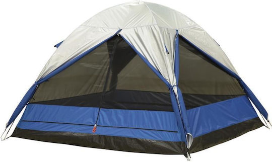 Camping Plus by Terra Comet 4P Καλοκαιρινή Σκηνή Camping Igloo Μπλε με Διπλό Πανί για 4 Άτομα 210x240x165εκ.